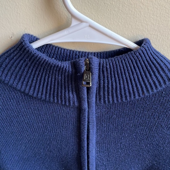Chaps Sweaters Chaps Mens Size Medium Navy Blue 4 Zip Pullover